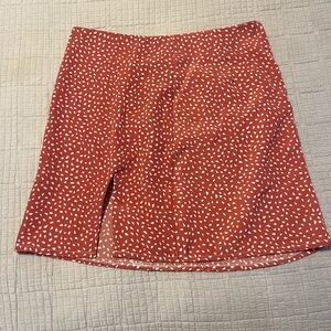 Lightweight salmon colored skirt